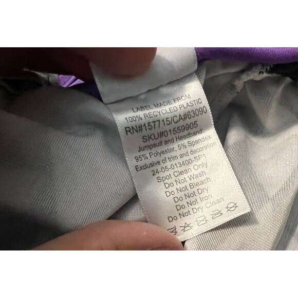 Girls Carnival Clown Unitard Costume  Size 3-4T  Cosplay Halloween Jumpsuit Only - Picture 8 of 8